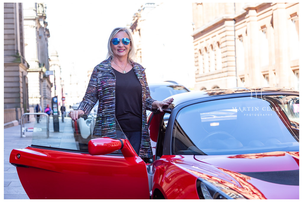 Brand photography Ayrshire Senga Cree Coaching location session with red Lotus