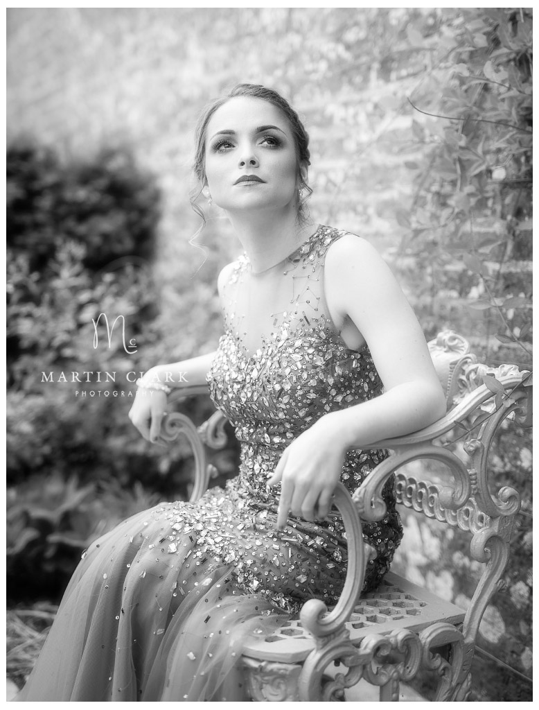 Prom portrait in Ayrshire garden