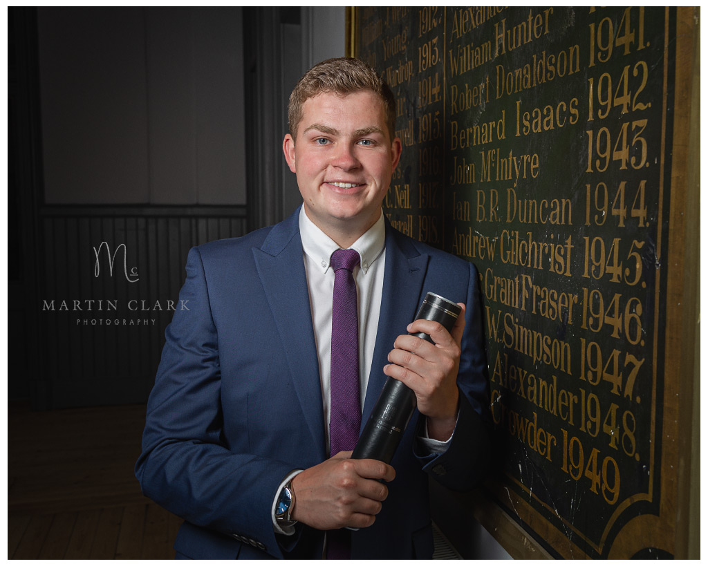 Graduation Portrait Ayrshire photographer musician