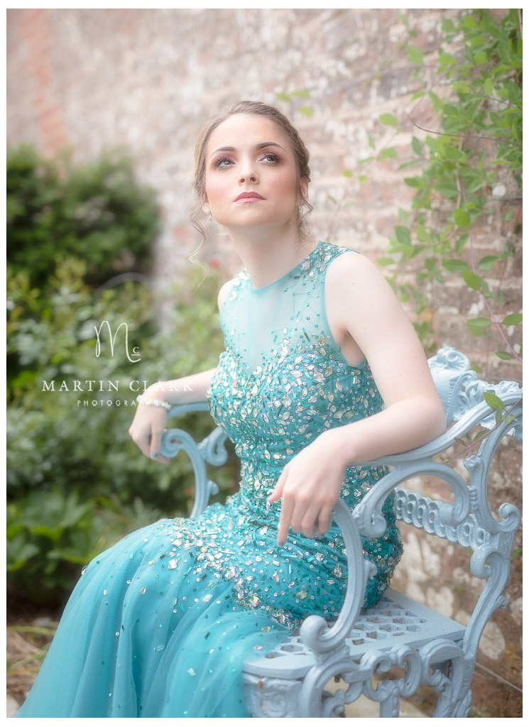 Prom portraits Ayrshire young woman in prom dress