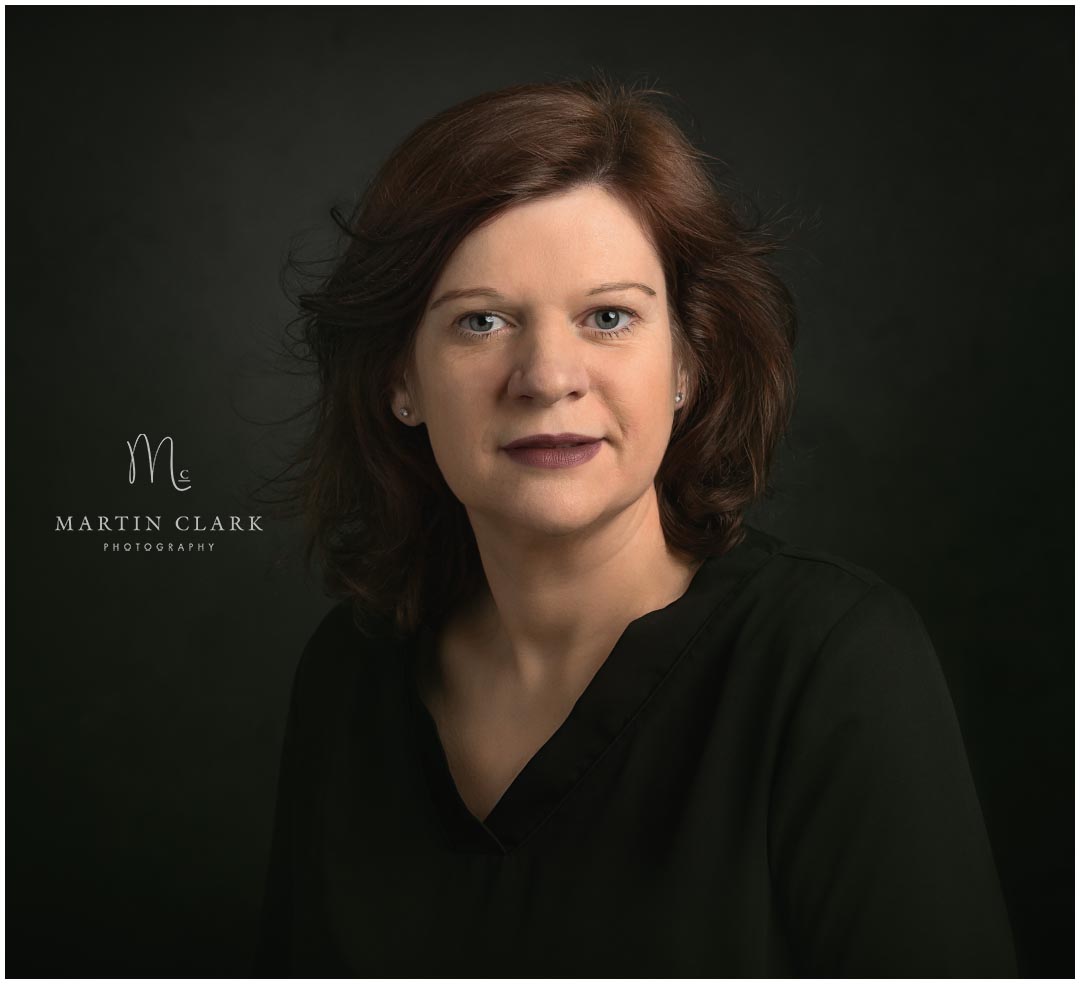 portrait of a woman wearing black