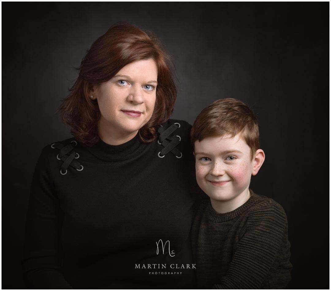 portrait of a mother and her son