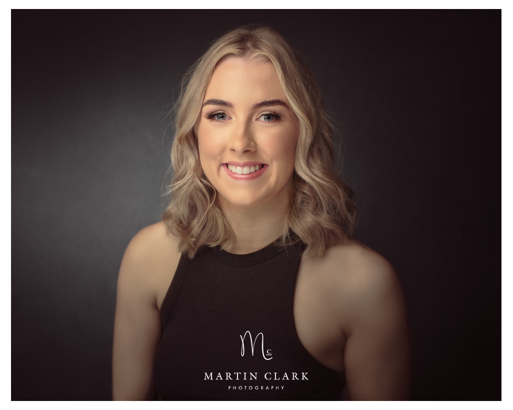 Portrait of young woman with blonde hair