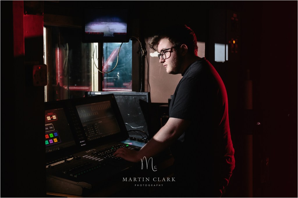 Royal Conservatoire of Scotland stage lighting desk crew